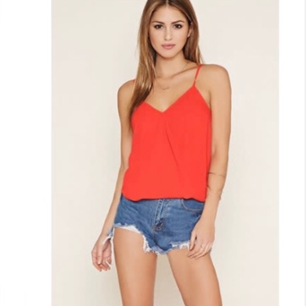 NWT H&M HM HIGH END LINE BRAND RED TANK TOP 2